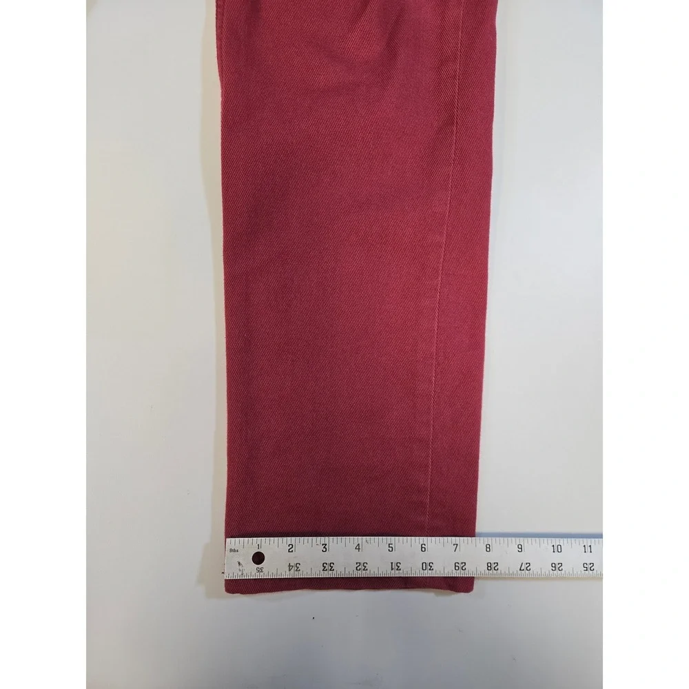 Levis 511 Slim‎ Fit Jeans Mens 34x32 Burgundy Maroon Red Pants 04511-1907